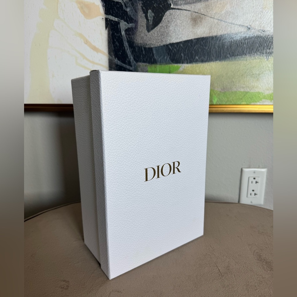 Authentic DIOR Empty Box 13x7x4 - White with Gold Logo